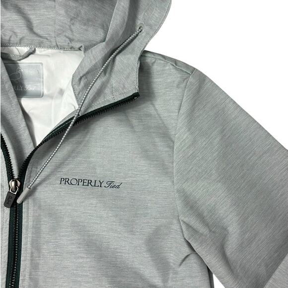 PROPERLY TIED Boys Canopy Rain Jacket in Grey Mist 7 - Picture 2 of 6